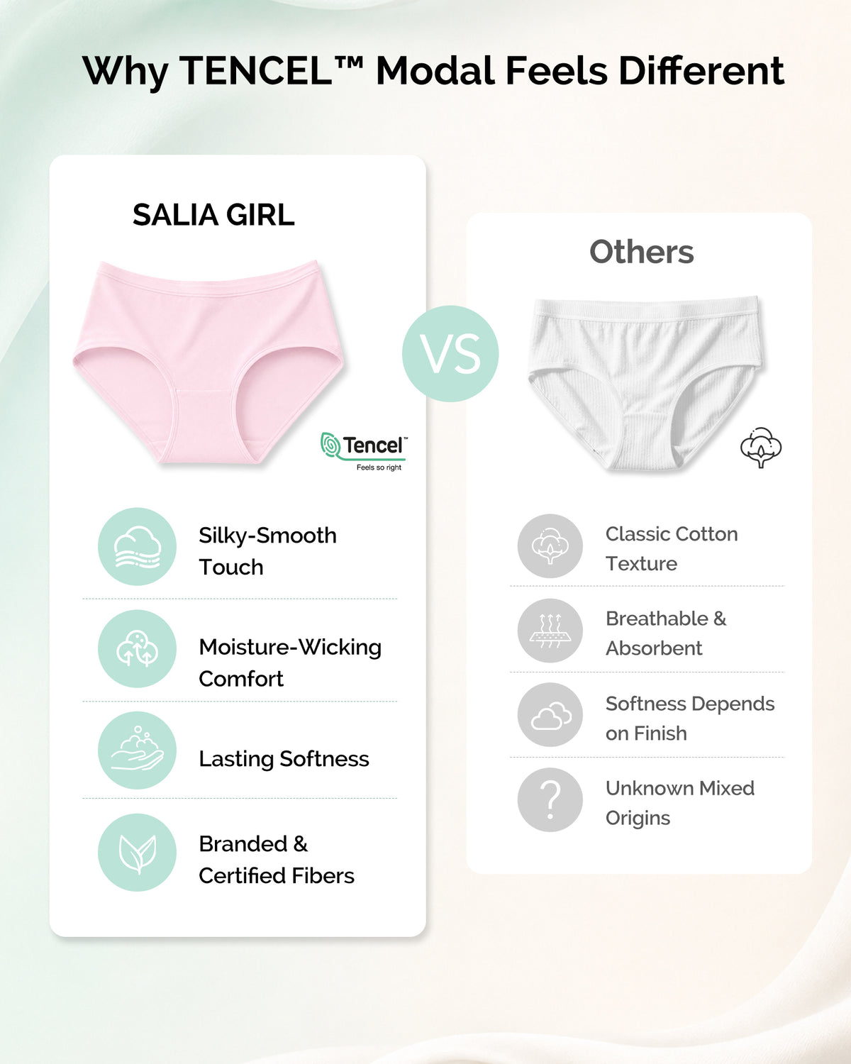 Soft Girls Underwear 6PACK