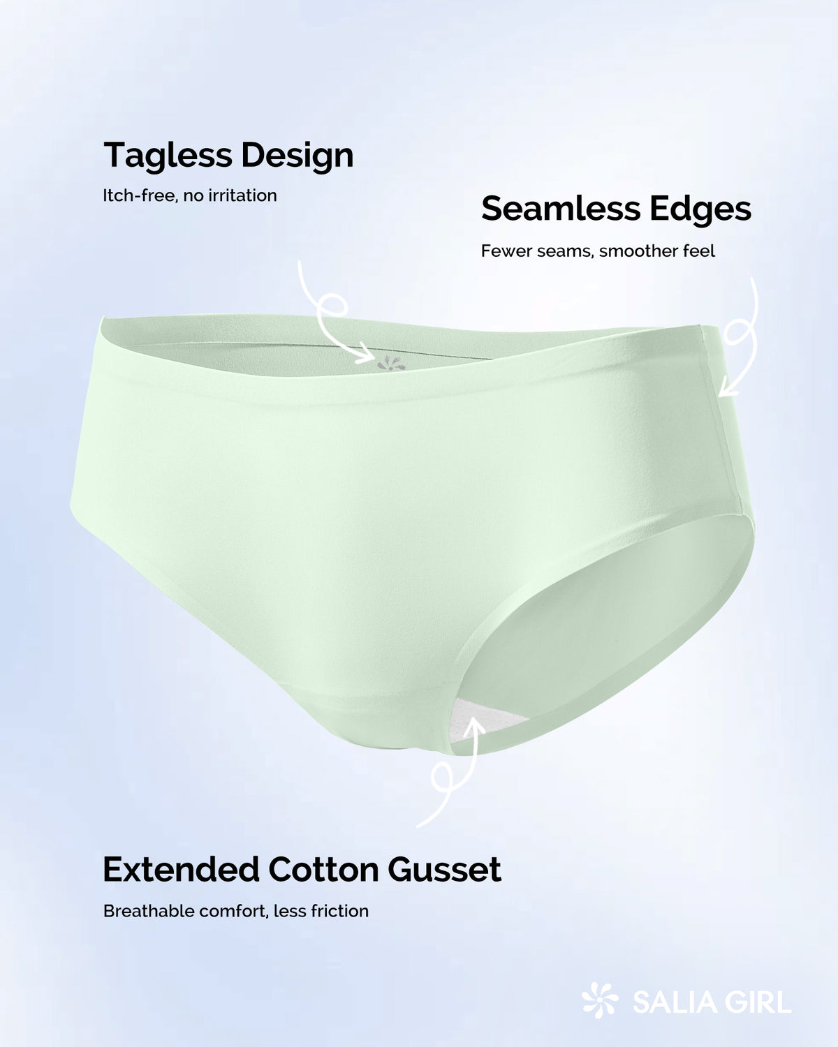 Seamless Teen Underwear 6PACK