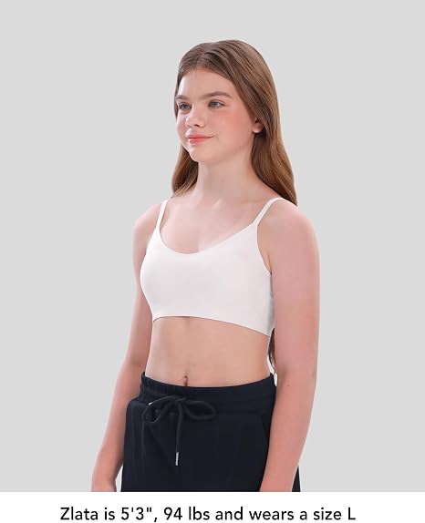 Soft Fixed Padding Training Bras 4/2PACK