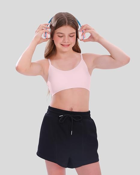 Soft Fixed Padding Training Bras 4/2PACK