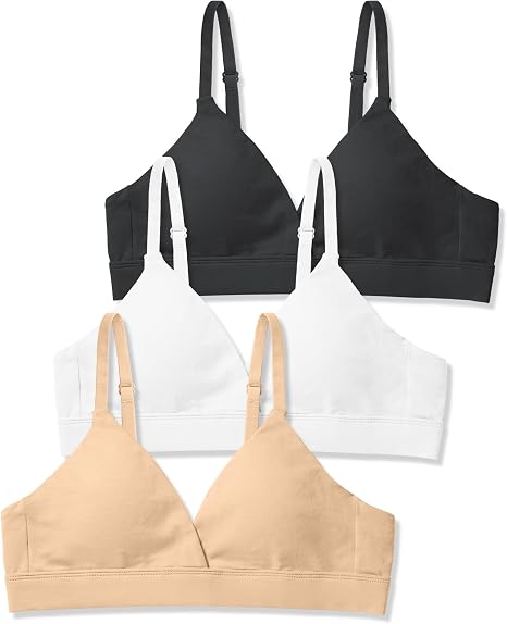 Soft Cotton-Modal Teen Bra 3PACK