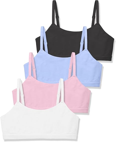 Double-Layer Cotton Training Bras 4/2PACK