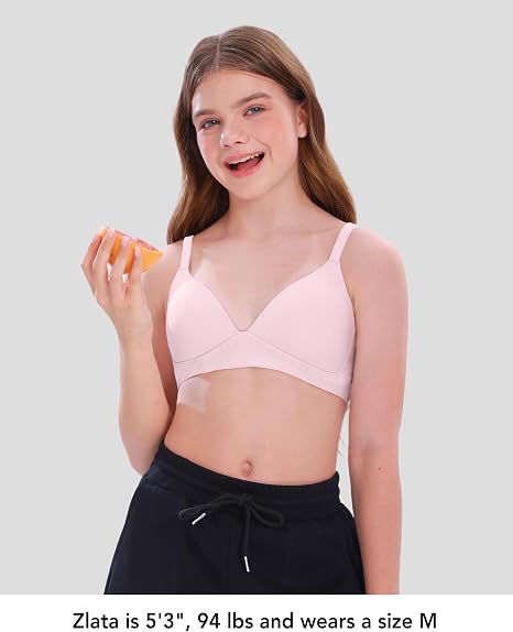 Lightly Padded Teen Bras 5/3/2/1PACK
