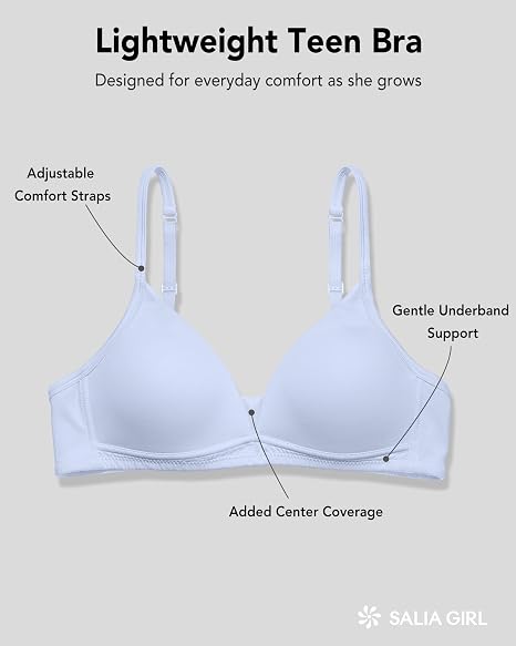 Teen Bras for Girls 10–14 3/2PACK