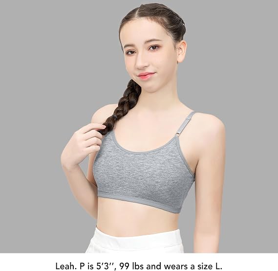 Sport Cami Teens Girls Training Bras 4/2PACK
