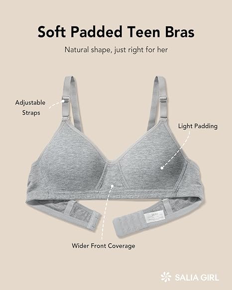 Soft Teen Bras 4/2PACK