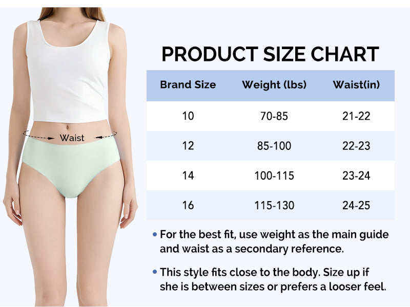 Seamless Teen Underwear 6PACK