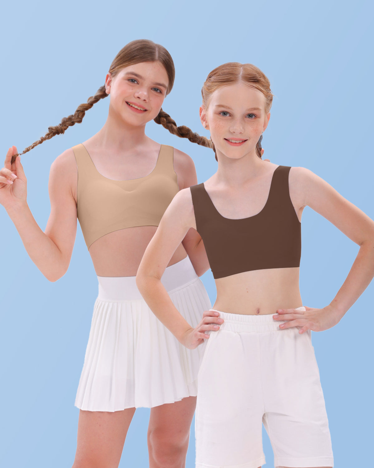 4/2 PACK Cotton Sport Tank Bralette