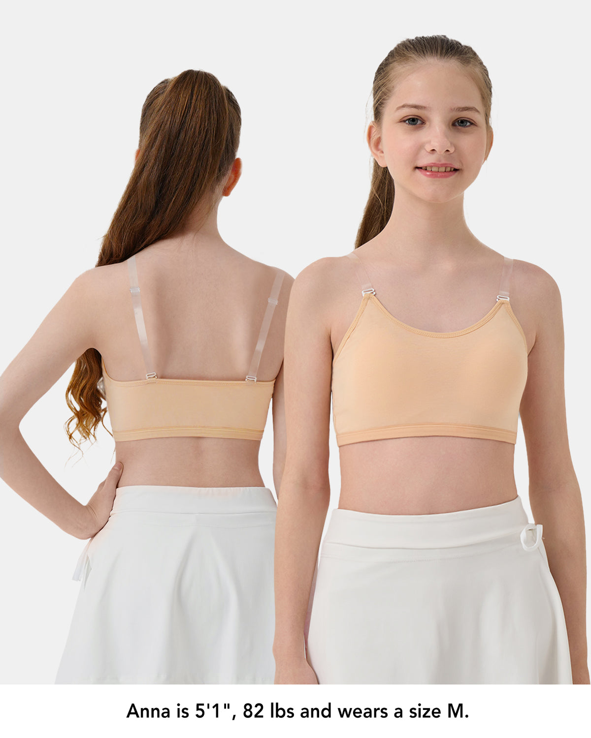 4 PACK Sport Cami Bra Fixed Pad
