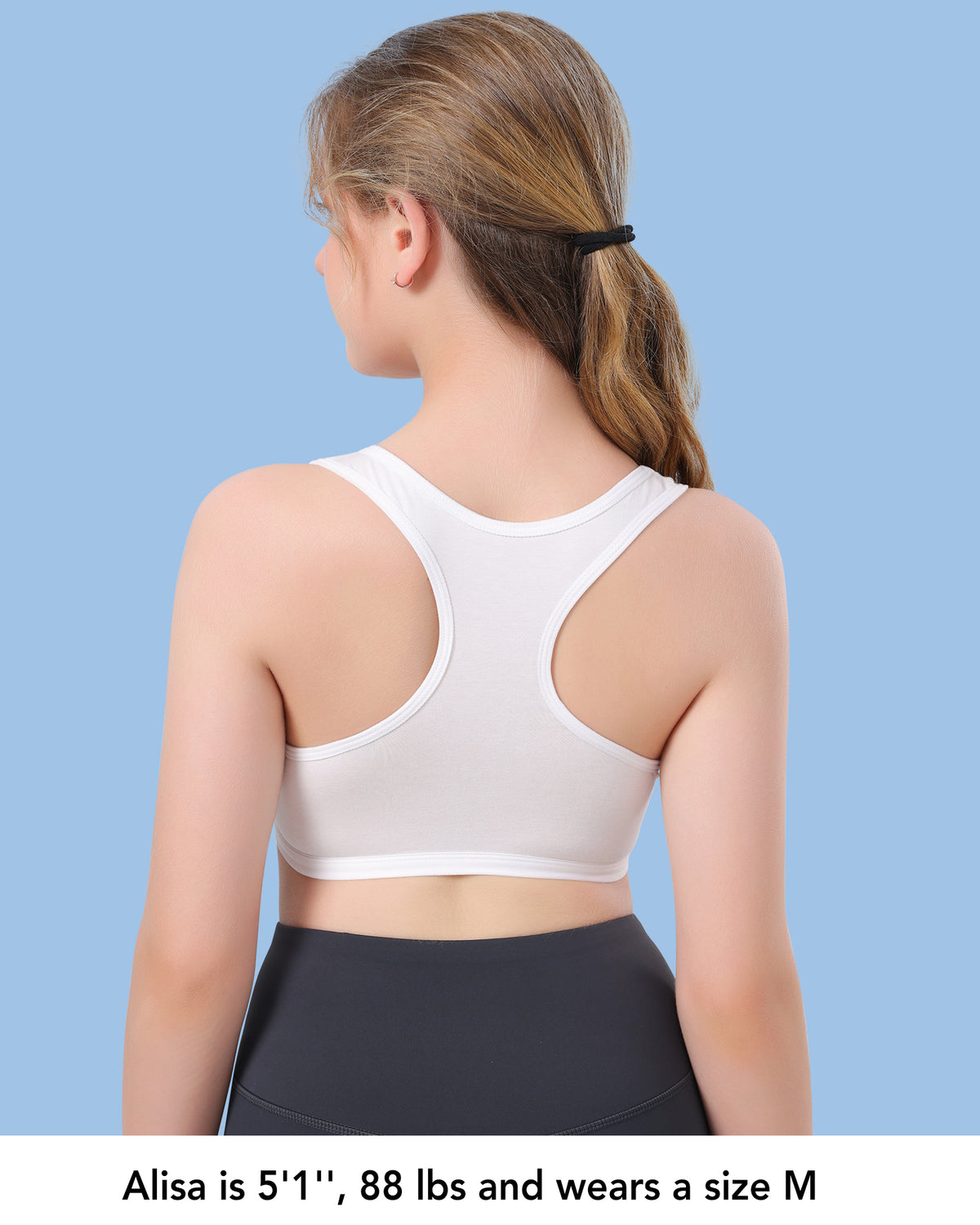 4 PACK Small Vest Wireless Racerback Sports Bra