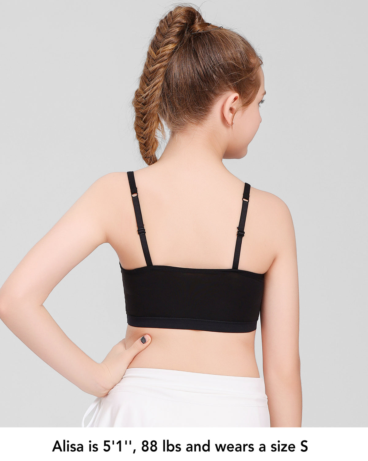 4 PACK Sport Crop Cami Bras with Adjustable Straps