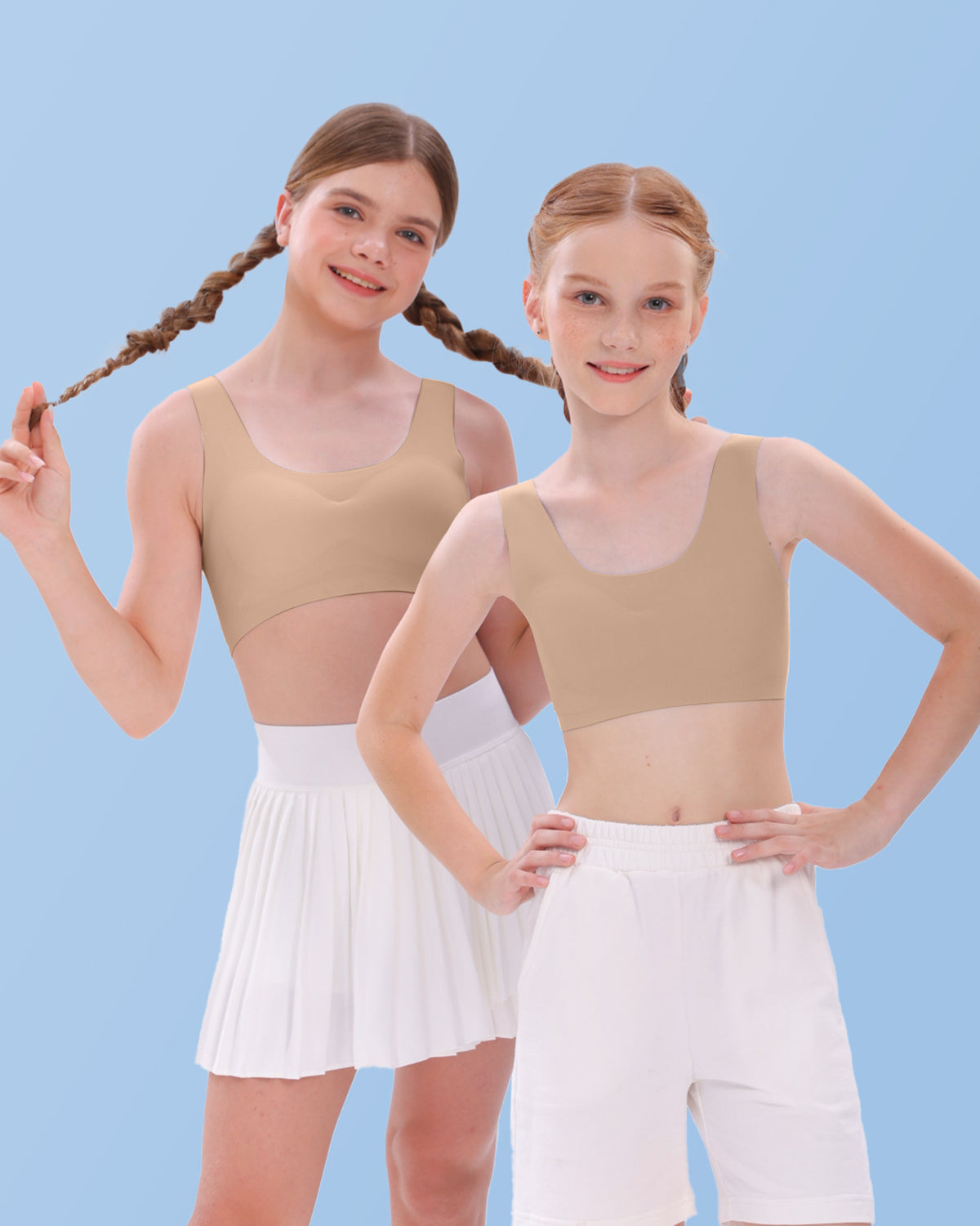 4/2 PACK Cotton Sport Tank Bralette