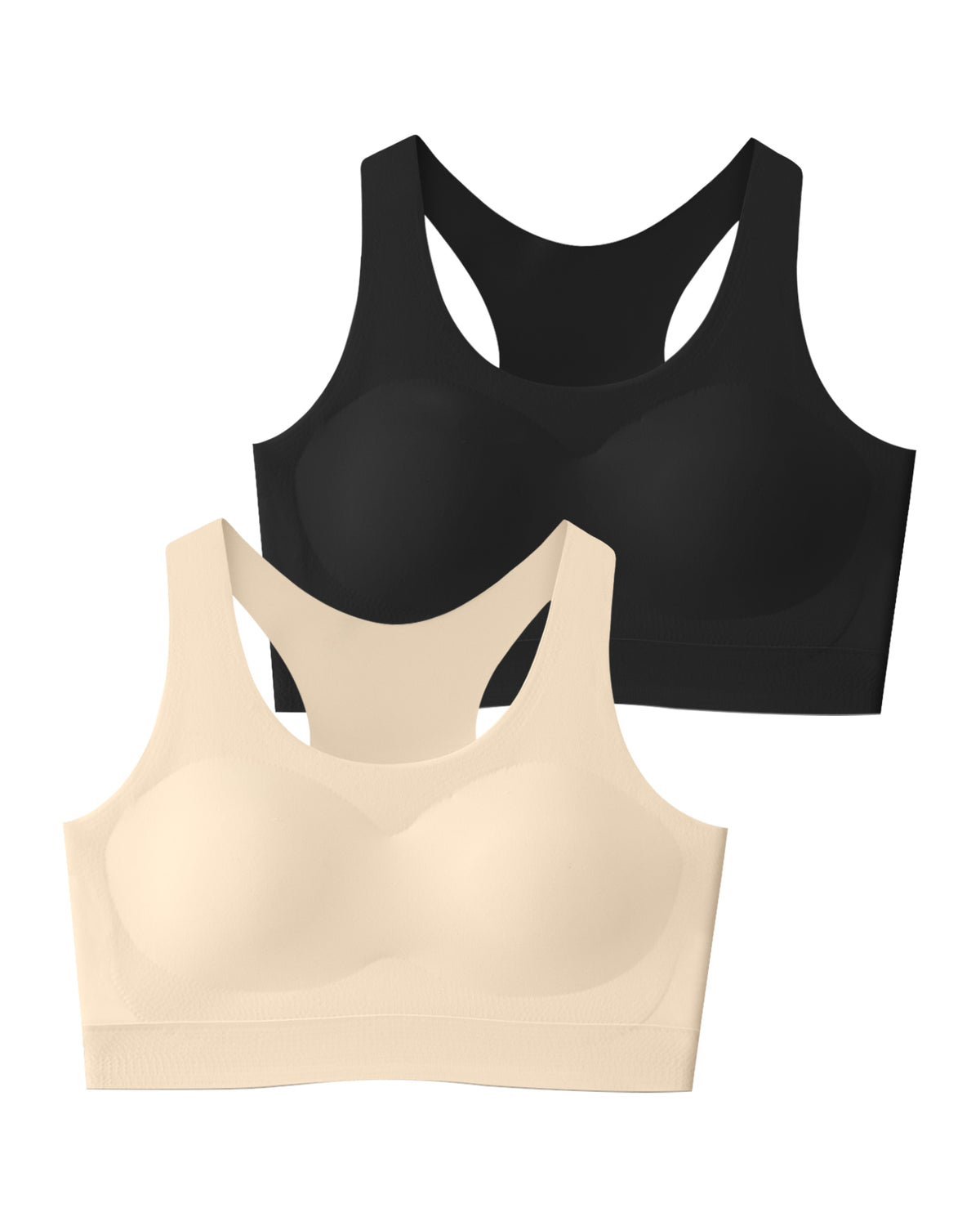 4/2 PACK Seamless Racerback Teen Bra