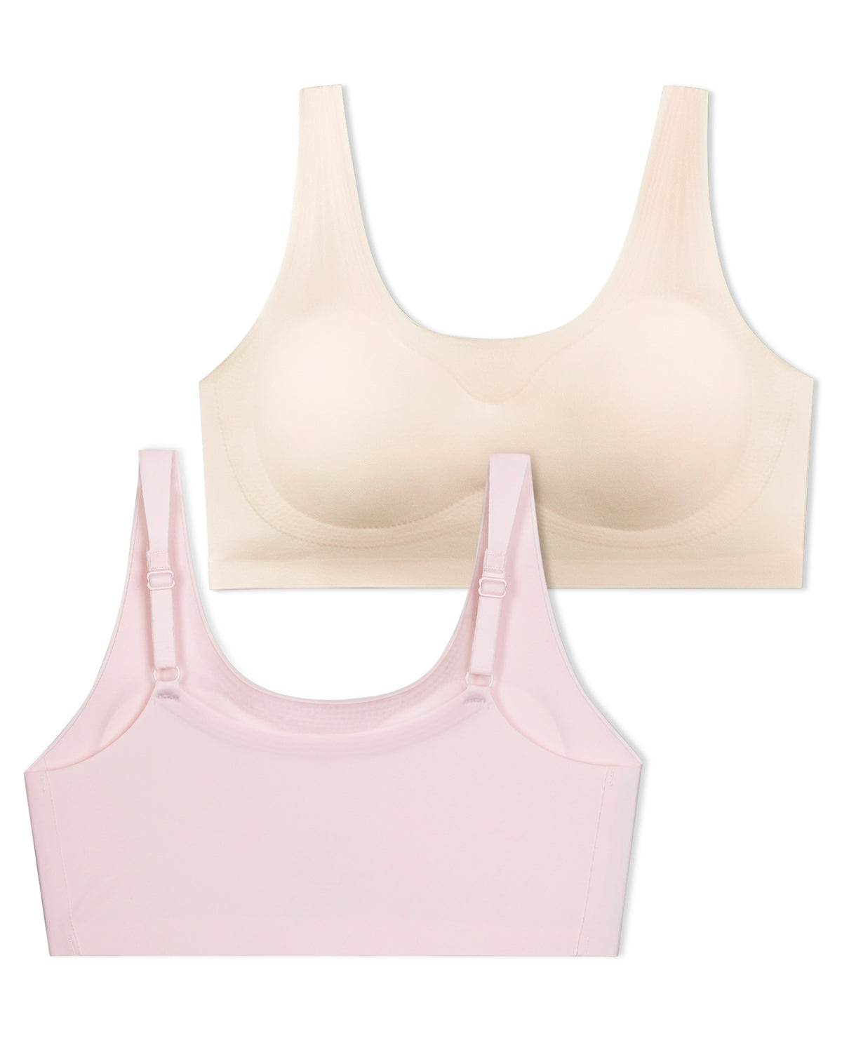 4 PACK Seamless Tween Sports Training Bra with Removable Pads