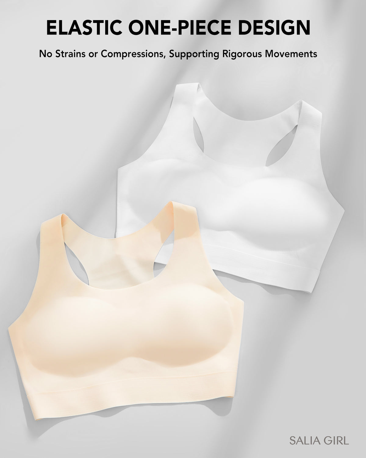 4/2 PACK Seamless Racerback Teen Bra