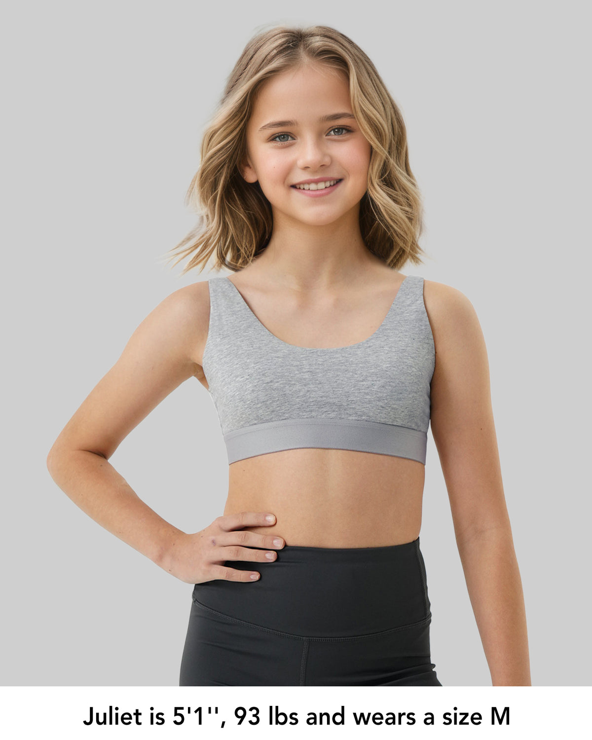 4 PACK Sport Crop Cami Bras with Adjustable Straps