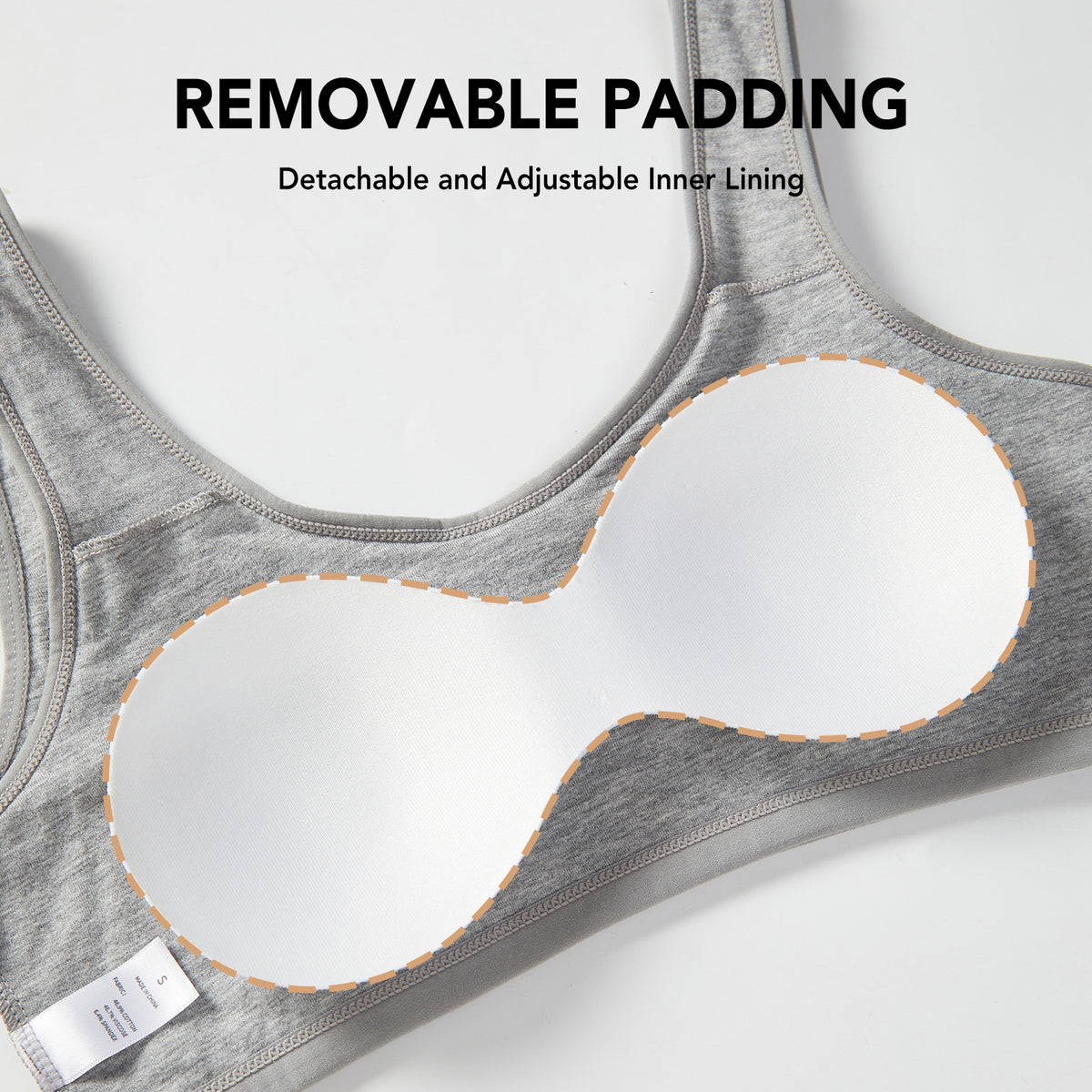 4 PACK Cotton Sport Tank Bralette